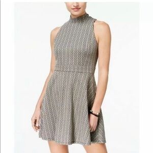 NWT EMERALD SUNDAE High Neck Fit n Flare Dress